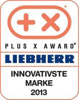 Im Rahmen des Plus X Awards, des größten Technologie-Wettbewerbs in Europa, wurde Liebherr in der Kategorie „Elektroeinbaugeräte“ als „Innovativste Marke 2013“ ausgezeichnet ...