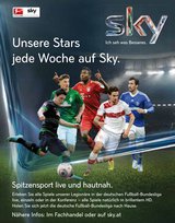 Im neuen Spot wird die deutsche BL beworben. Als aktuelles Angebot gibt es dazu Sky jetzt 3 Monate gratis und zusätzlich auch die Aktivierungsgebühr geschenkt.