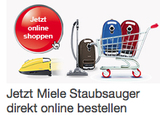 Im Miele-Onlineshop werden 33 Staubsauger-Modelle den Endkonsumenten angeboten. (Foto: Screenshot Miele.at)