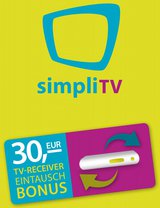 Zwei Monate lang winken dem Kunden bei Kauf neuer simpliTV-Hardware nun 30-Euro Eintauschbonus. 
