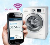 Promotion-Duo: Smartphone und Waschmaschine.