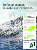 A1 weitet sein LTE-Versorgungsgebiet in den Ballungsräumen rund um Wien, in der Steiermark und in OBerösterreich aus. 