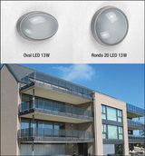 Die neuen LED-Leuchten der Serie Rondo machen innen und außen gute Figur.