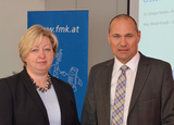 FMK-Geschäftsführerin Margit Kropik und Präsident Rüdiger Köster präsentierten heute die Ergebnisse der Mobilfunk-Branche für das Jahr 2013.
