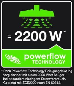 
Dank der Powerflow Technology erzielen AEG Staubsauger trotz reduzierter Wattzahl einen optimalen Luftstrom für maximale Reinigungsleistung. 
