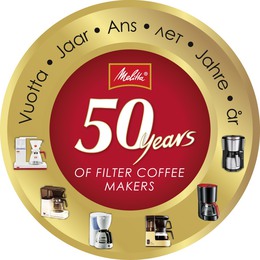 Melitta feiert dieses Jahr auf der Futura 50-jähriges Jubiläum der Filterkaffeemaschine.