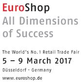 5. bis 9. März 2017 findet die nächste EuroShop in Düsseldorf statt.