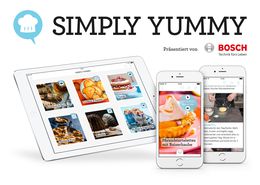 Damit die Lust am Backen auch zu den besten Ergebnisse hat Bosch die Gratis-App Simply Yummy präsentiert. 