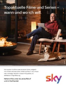 Auch bei der neuen Werbekampagne von Sky steht Hans Krankl im Mittelpunkt. (©Sky)