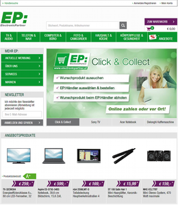 Ab sofort können Konsumenten den EP:Onlineshop für ihre Einkäufe nutzen.
