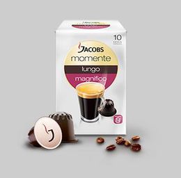 Konsument testete acht Kaffeekapselsorten, darunter drei Nespresso-System kompatible. Untersucht wurde auch der Umweltbelastungsaspekt, negativer Spitzenreiter war dabei Jacobs Momente. (Bild Jacobs)