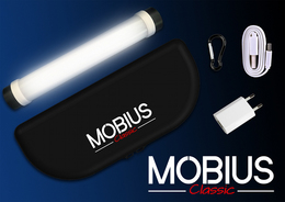 Die tragbaren Mobius LED Raum- und Flächenlichter sind ab sofort exklusiv über estro erhältlich. 
