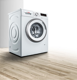 Die neuen Allrounder von Bosch: Die Waschmaschinen der Serie 4 sind laut Bosch besonders leise und energiesparend.