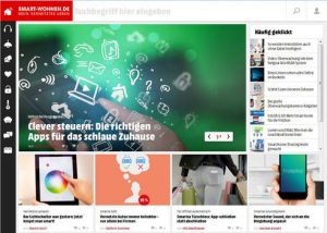 Media Markt Deutschland springt auf das Thema Smart Home, das vernetzte Heim, auf und launcht das Online-Ratgeber-Magazin smart-wohnen.de. (Bild: Screenshot smart-wohnen.de)