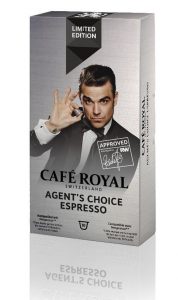 Das Nespresso-kompatible Kapselsystem Café Royal präsentiert die neueste, „ganz besondere“ Limited Edition „Agent’s Choice Espresso“. Die Produkteinführung wird von einem Gewinnspiel begleitet. 