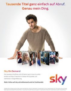 Die neue Sky Marketingkampagne mit Schauspielstar Elyas M’Barek ist am 1. April in Österreich angelaufen. (©Sky)
