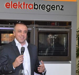 Elektra Bregenz CEO Kürsat Coskun (hier bei einer Veranstaltung) zum Vorjahr: „Auch 2015 haben wir den straffen Businessplan zweistellig übererfüllt.