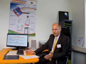 Suntastic.Solar-GF Markus König erläuterte, welche Ziele er mit dem Beratungszentrum verfolgt.