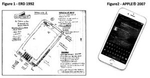 „Alles nur geklaut” – behauptet zumindest Thomas Ross beim Vergleich seiner Entwürfe mit dem späteren iPhone von Apple. (©MacRumors)