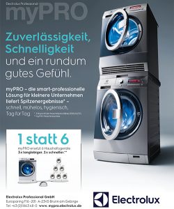 Die Geräte sind drei Mal langlebiger und die Waschmaschinen arbeiten zwei Mal schneller als „normale“ Haushaltsgeräte.