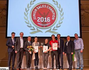 Sieben junge Verkaufstalente aus ganz Oberösterreich stellten beim „OÖ Junior Sales Champion 2016“ im Linzer Palais Kaufmännischer Verein ihr Können unter Beweis.