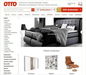 Eine Bitkom-Umfrage hat gezeigt: Online-Möbelhäuser boomen. Die Hälfte der Internetnutzer hat Sofa, Sessel und Co. bereits im Netz bestellt. (Bild: Screenshot ottoversand.at)