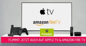Mit einer neuen Version der Flimmit-App können heimische Filme und Serien ab sofort auch auf Amazon Fire TV und Apple TV abgespielt werden. (© Flimmit)