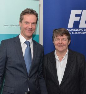 Christian Knill, Präsident des FMTI und FEEI-Präsidentin Brigitte Ederer wollen das Bestbieterprinzip bei öffentlichen Vergaben stärken.