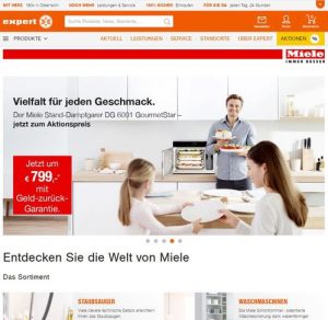 Als eine der ersten Online-Plattformen Österreichs hat Expert.at die Zertifizierung für seinen neuen Miele Markenshop erhalten.