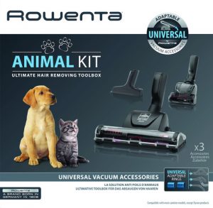 Rowenta bietet mit seinen separat erhältlichen Animal- und Car-Kits Tier- und Fahrzeugbesitzern die Möglichkeit, ihren Staubsauger – unabhängig von der Marke des Geräts – bei Bedarf einfach nachzurüsten.
