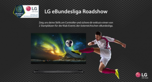LG ermöglicht im Zuge einer Roadshow die Qualifikation zur neuen eBundesliga. (©LG Electronics)