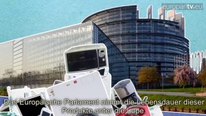 Die EU plant mit neuen Regeln und Zertifikaten die Nutzung von Elektrogeräten zu verlängern. (Bild: Screenshot www.europarltv.europa.eu)
