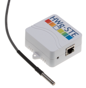 Die einfachste Überwachungslösung, das HWg-STE Ethernet Thermometer und Hygrometer von HW group, kann 2 Temperatur- / Feuchtigkeitssensoren überwachen und hat einen integrierten Webserver.
