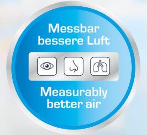 Der AirFresh Wash 500 ist von der Europäischen Stiftung für Allergieforschung (ECARF)
zertifiziert und laut Hersteller für Räume bis 35 m² geeignet.
