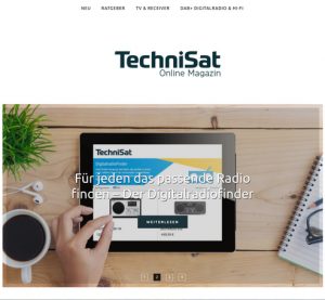 Mit dem neuen Online Magazin bietet TechniSat eine weitere Möglichkeit, sich zu informieren. 
