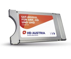 Das HD Austria SAT-Modul CAM701 steht bei der Kampgane hardwareseitig im Mittelpunkt.