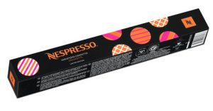 Die drei Nespresso Limited Edition Variations Confetto heißen „Confetto Snowball“, „Confetto Orangette“ und „Confetto Licoric“.