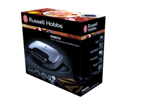 Russell Hobbs möchte die kalte Jahreszeit verschönern bzw. ein wenig Wärme in den oft kühleren Alltag bringen – und zwar mit der Fiesta Geräte-Serie. Dazu zählt der 3 in 1 Sandwichmaker ...