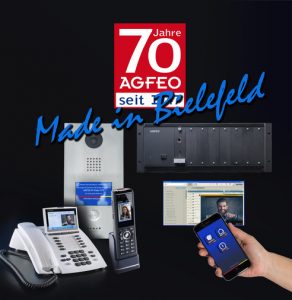 Neben der neuen Firmware 1.15 stellten die Bielefelder die AGFEO IP-Video TFE 2, das neue Systemtelefon ST 56 sowie die analoge AGFEO DoorSpeak vor.