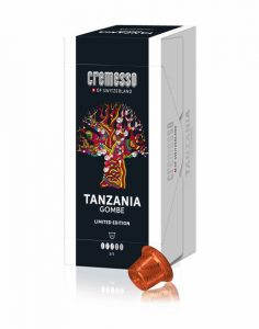 Die neue limited Edition von Cremesso heißt „Tanzania Gombe“. Es handelt sich um einen würzigen, temperamentvollen und gleichzeitig ausgewogenen, vollmundigen Espresso.