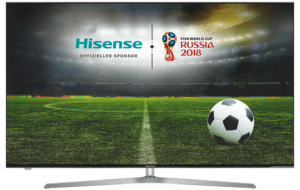 CB Austria ist exklusiver Österreich-Distributor von Hisense, dem offiziellen WM-Sponsor. Das Modell U7A ist der „WM-Fernseher” 2018. 