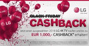 Bis zu 1.000 Euro erstattet LG Electronics im Rahmen der großen Cashback-Aktion auf ausgewählte 4K TVs zurück. (©LG Electronics)