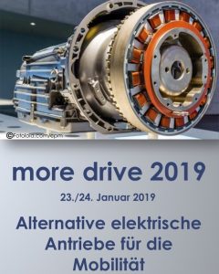 Am 23. und 24. Jänner 2019 findet die nächste Auflage der Fachkonferenz more drive statt, die Experten für Antriebstechnik nach Wien holt.