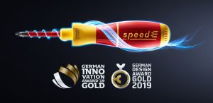 Nun doppelt in Gold ausgezeichnet: Nach dem German Design Award 2019 gab es nun auch noch den German Innovation Award 2019 in Gold für den Wiha speedE.