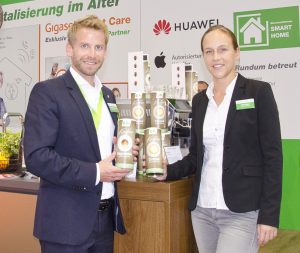 GF Michael Hofer und ML Julia Frank stellten auf den EFHT den EP:Kaffee aus der Innsbrucker Gourmetrösterei Nosko vor.