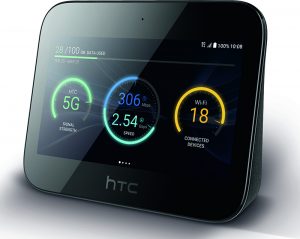 Neu im Sortiment ist auch die 5G Box von HTC. Im Tarif Internet 5G 500 ist die 5G Box kostenlos inkludiert und erreicht bis zu 500 Mbit/s im Download und 50 Mbit/s im Upload, 5G-Netzabdeckung vorausgesetzt.