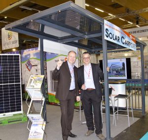 Lösungen wie das Solar-Carport des neuen Partners Soltech sorgten für reges Besucherinteresse.