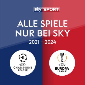 Bei Sky gibt es zukünftig alle Spiele der UEFA Champions League, UEFA Europa League und UEFA Europa Conference League – den Großteil davon exklusiv.