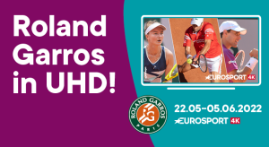 simpliTV und Eurosport bringen die Tennisstars der French Open 2022 in gestochen scharfer UHD-Qualität.