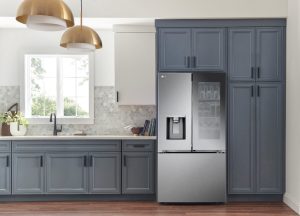 Der neue  InstaView French-Door-Kühlschrank von LG verfügt über ein großes Fassungsvermögen und produziert vier Eiswürfelarten.